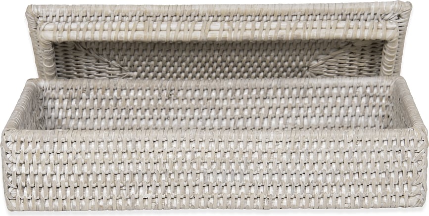 Basket Kutija s poklopcem smeđa ratanska