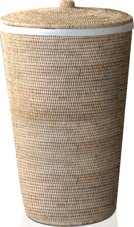 Wäschekörbe und -behälter Basket Wäschekorb 65 Cm Hell Mit Deckel