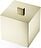 Bote de Baño con tapa Century, 13 x 13 cm, dorado mate
