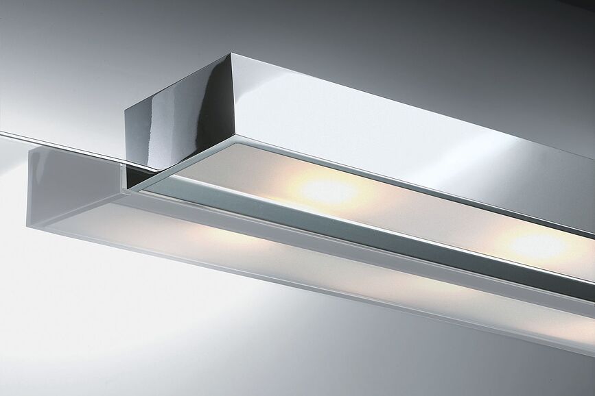 Box Clip On Applique pour Miroir LED, 60 cm, 2700K, chromée