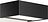Box LED 2700K Seinalamp 15 cm mattmust