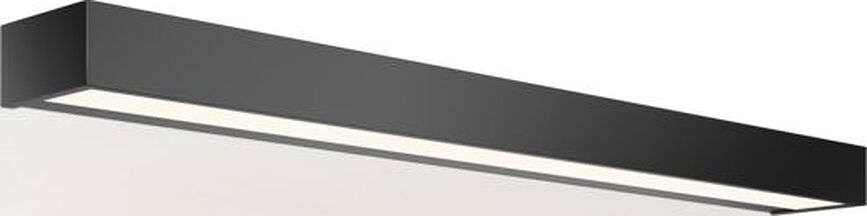 Box LED 2700K Seinalamp 80 cm mattmust