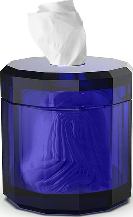Box na kapesníky Kristall tmavě modrý