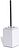 Brownie Brosse WC, chromée, blanche