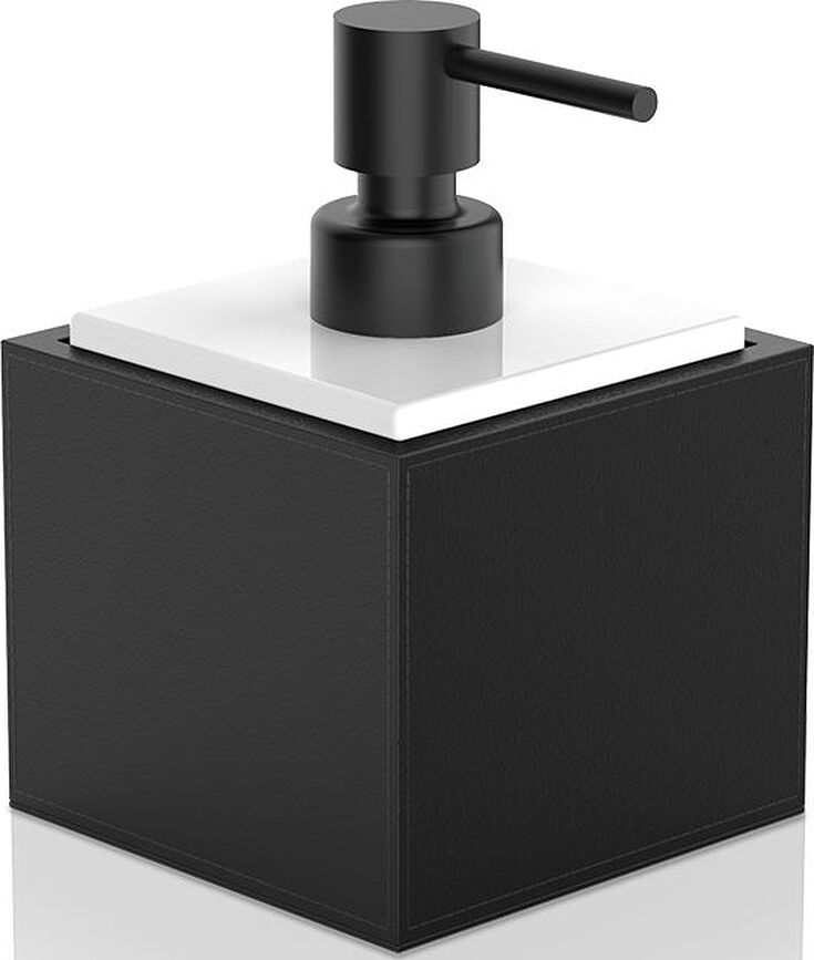 Brownie Distributeur de Savon, noir et blanc, avec pompe noire