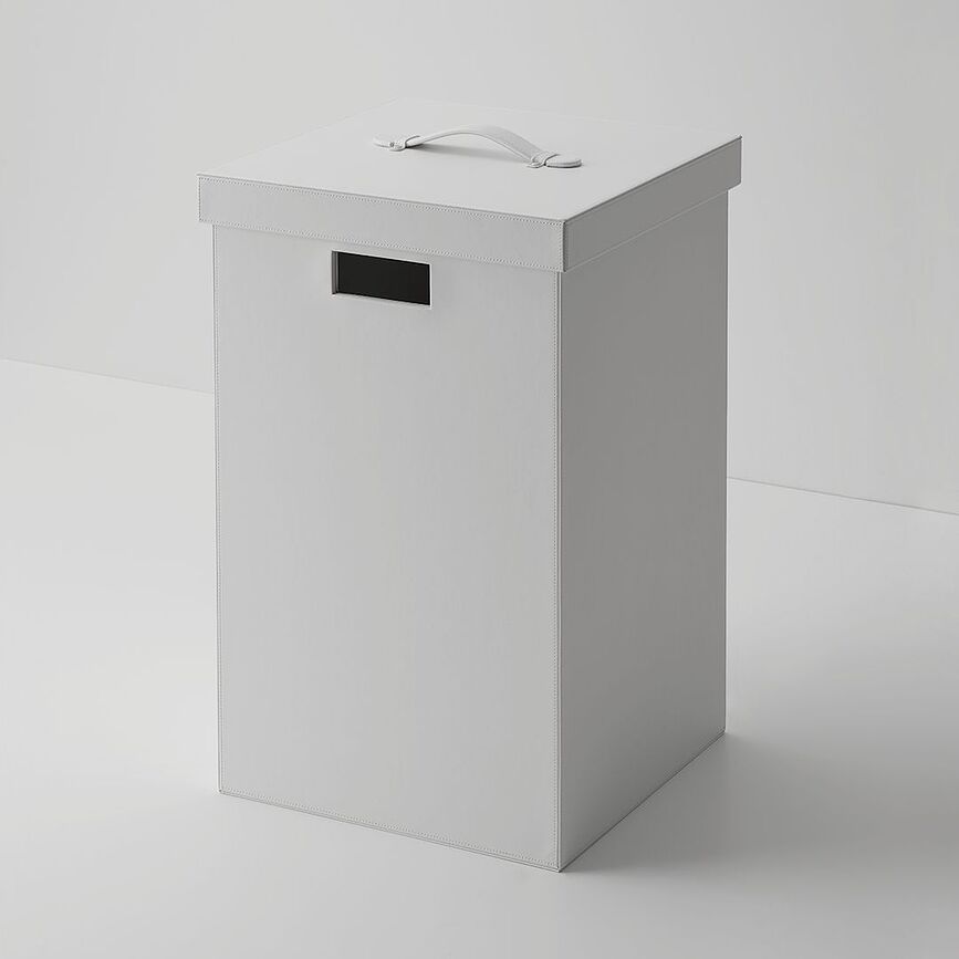 Brownie Panier à Linge avec couvercle, taupe