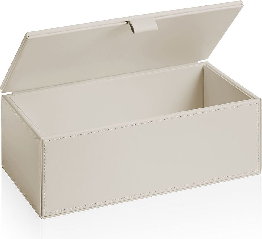 Caja decorativa Brownie, 24,5 cm, color arena