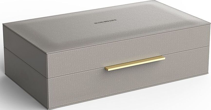 Caja decorativa Brownie, 30 cm, color topo