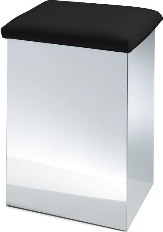 Case Hocker und Wäschebehälter 66 cm schwarz