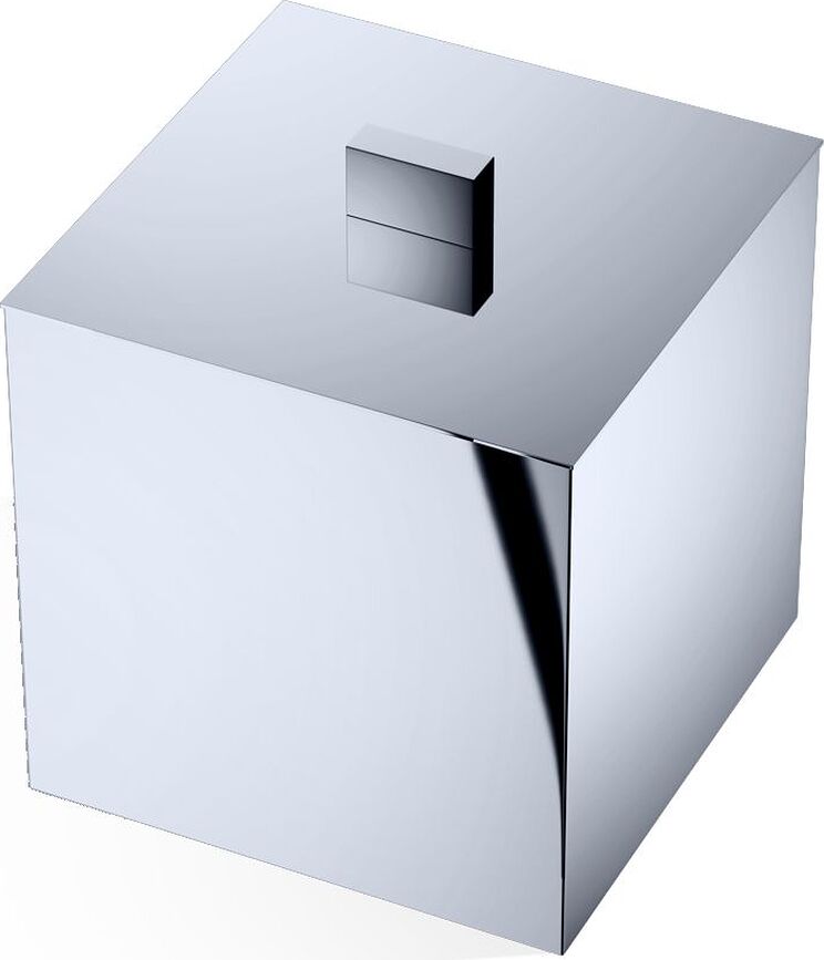 Century Badezimmerbehälter 13 x 13 cm Chrom mit Deckel