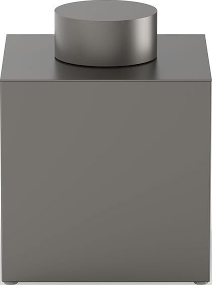 Century Badezimmerbehälter 17 cm dunkles Metall matte mit Deckel
