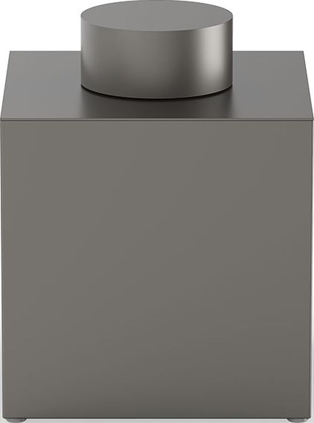 Century Badezimmerbehälter 17 cm dunkles Metall matte mit Deckel