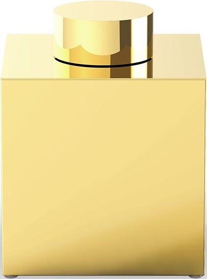 Century Badezimmerbehälter 17 cm goldfarben mit Deckel