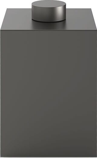Century Badezimmerbehälter 27,5 cm dunkles Metall matte mit Deckel