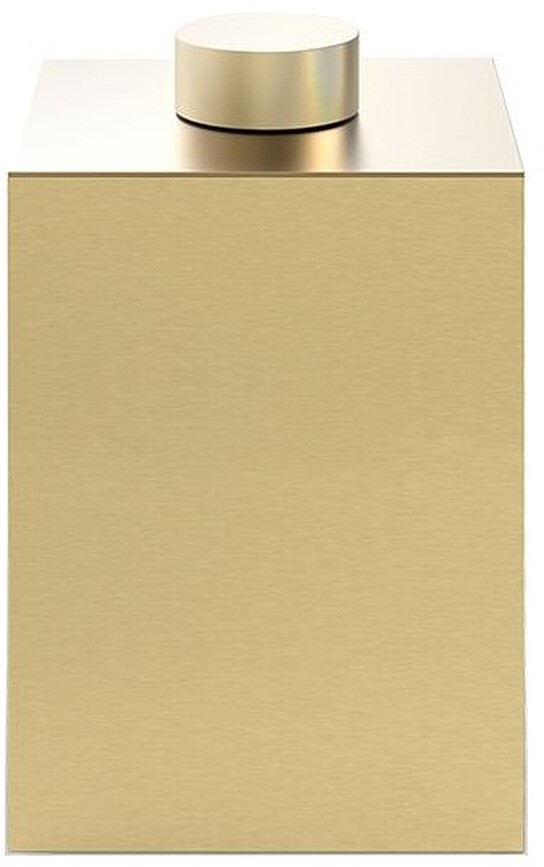 Century Badezimmerbehälter 27,5 cm gold matt mit Deckel