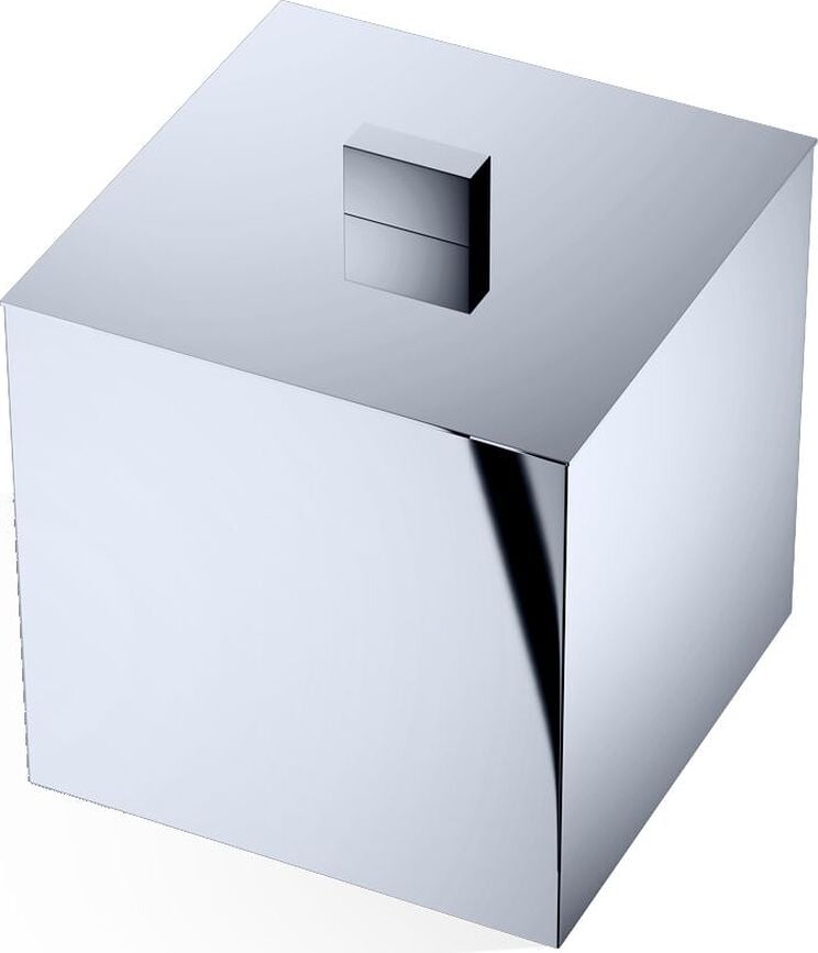 Century Bathroom container 13 x 13 cm chrome with lid