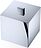 Century Bathroom container 13 x 13 cm chrome with lid