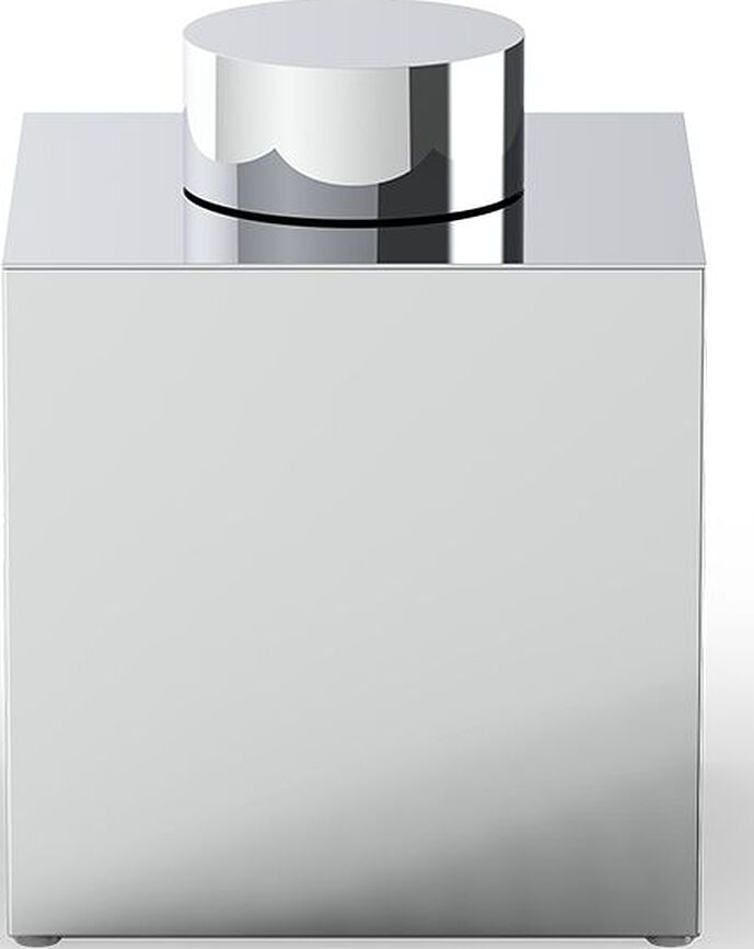 Century Bathroom container 17 cm chrome with lid