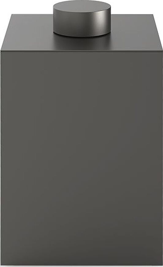 Century Bathroom container 27,5 cm dark matte metal with lid