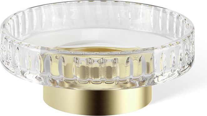 Century Seifenschale geriffelt gold matt