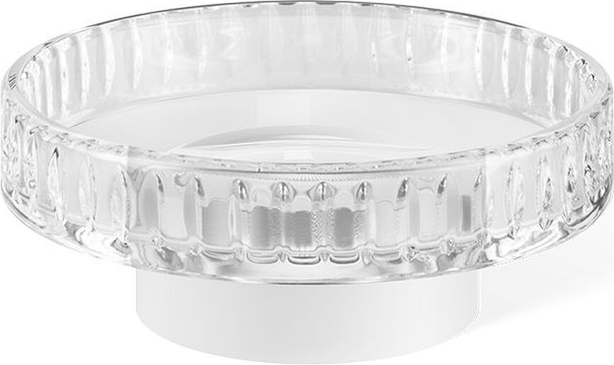 Century Soap dish corrugated white matte
