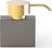 Century Soap dispenser low dark metal matte-gold