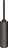 Century Toilet brush dark matte metal