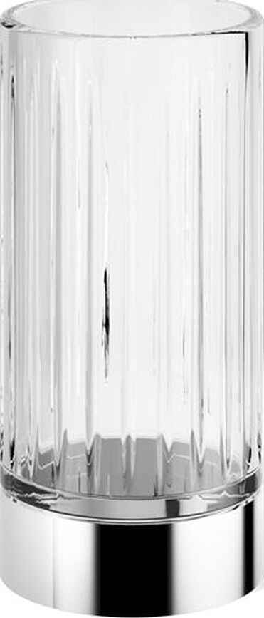 Century Toothbrush mug corrugated chrome