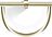 Century Towel holder gold matte