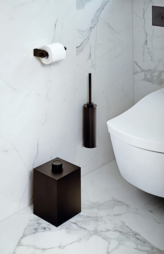 Century Četka za WC zidna tamni mat metal