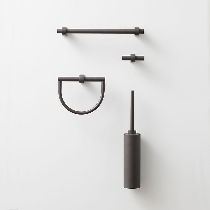 Century Četka za WC zidna tamni mat metal