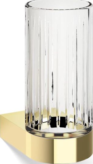 Century Zahnbürstenbecher geriffelt goldfarben für die Wand