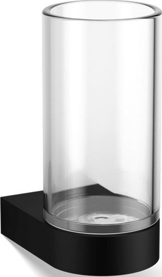 Century Zahnbürstenbecher schwarz matt für die Wand