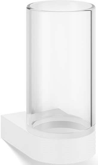 Century Zahnbürstenbecher Weiß matt für die Wand