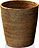 Cesta de almacenamiento Basket redonda oscura