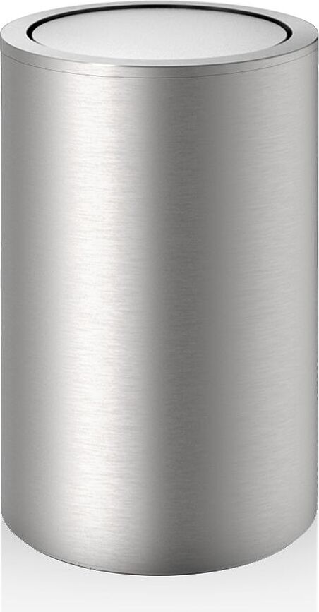 Cesto de Ropa de acero mate Decor Walther, redondo, con tapa, 58 cm
