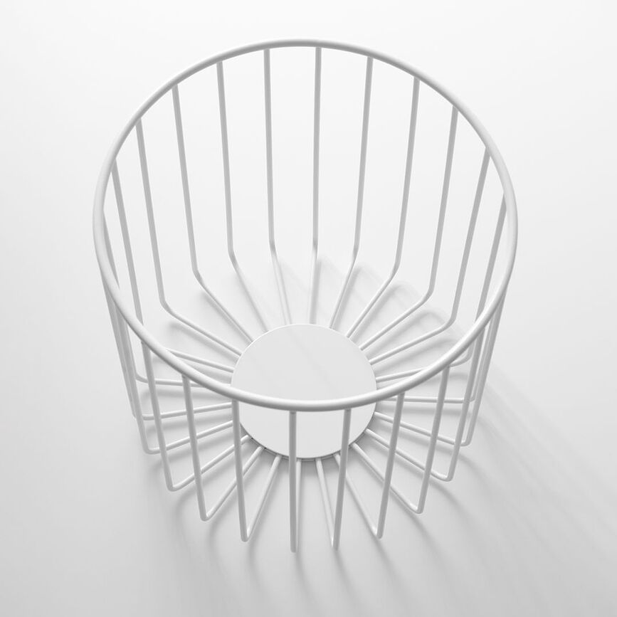 Cesto para Toallas Decor Walther Classic, 26 cm, dorado mate