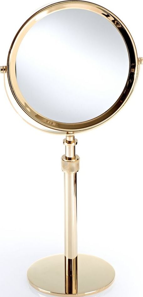 Classic Kosmetikspiegel mit 5x Vergrößerung goldfarben