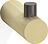 Club Handtuchhaken dunkles Metall matte - gold