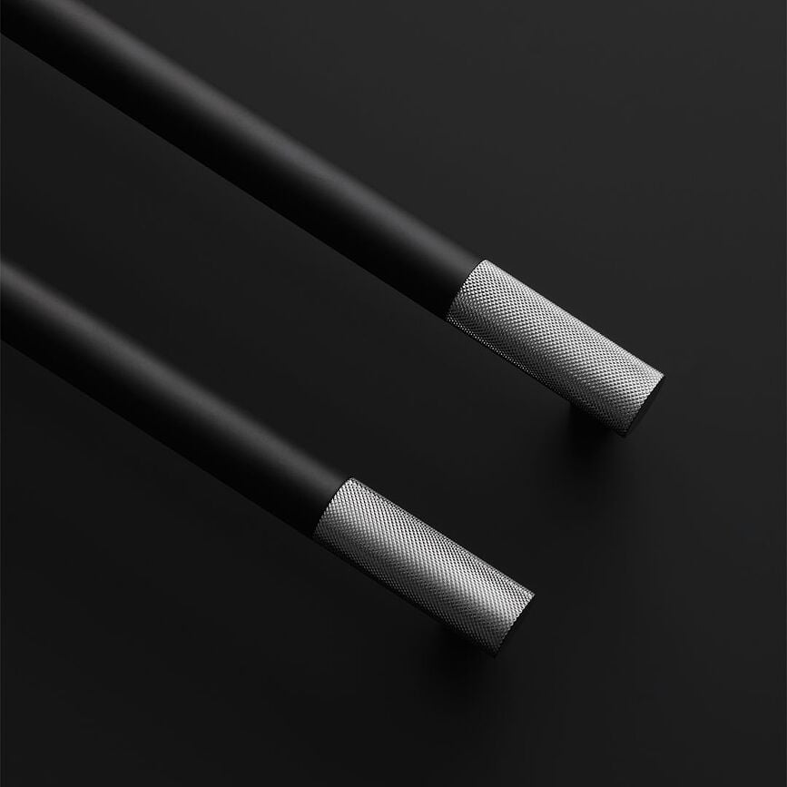 Club Ράγα Πετσετών, 80 cm, μαύρο ματ-χρωμέ