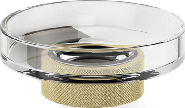 Club Seifenschale dunkles Metall matte - gold für die Wand