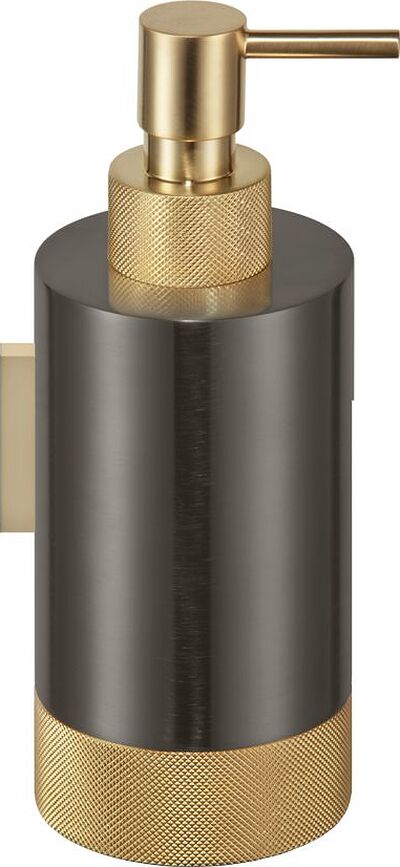 Club Soap dispenser dark metal matte-gold wall mounted