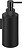 Club Soap dispenser smooth black matte wall mounted