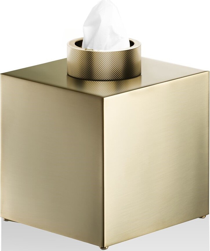 Club Tissues container gold matte