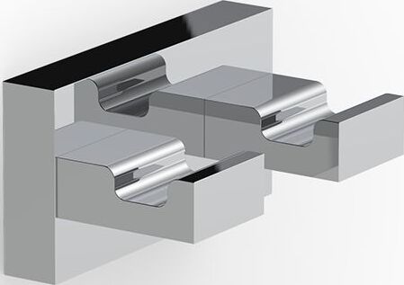 Contract Haken für Handtücher Chrom doppelt