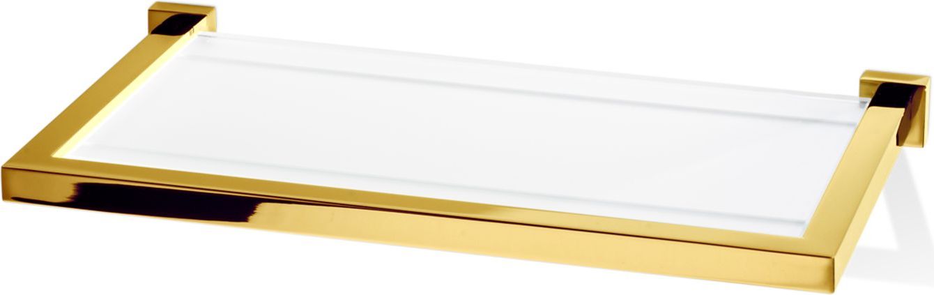 Corner Badezimmerablage 30 cm goldfarben