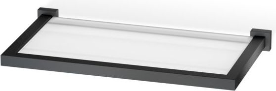 Corner Badezimmerablage 30 cm schwarz matt