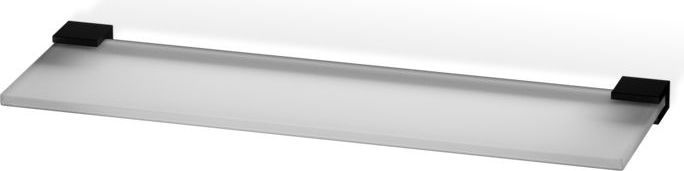Corner Badezimmerablage 40 cm schwarz matt