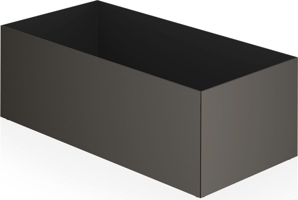 Corner Badezimmerbehälter 25 cm dunkles Metall matte