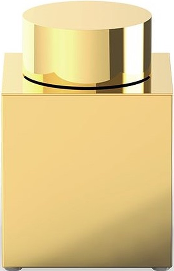 Corner Badezimmerbehälter 8,5 x 13 cm goldfarben mit Deckel